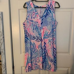 Lilly Pulitzer v neck dress size L